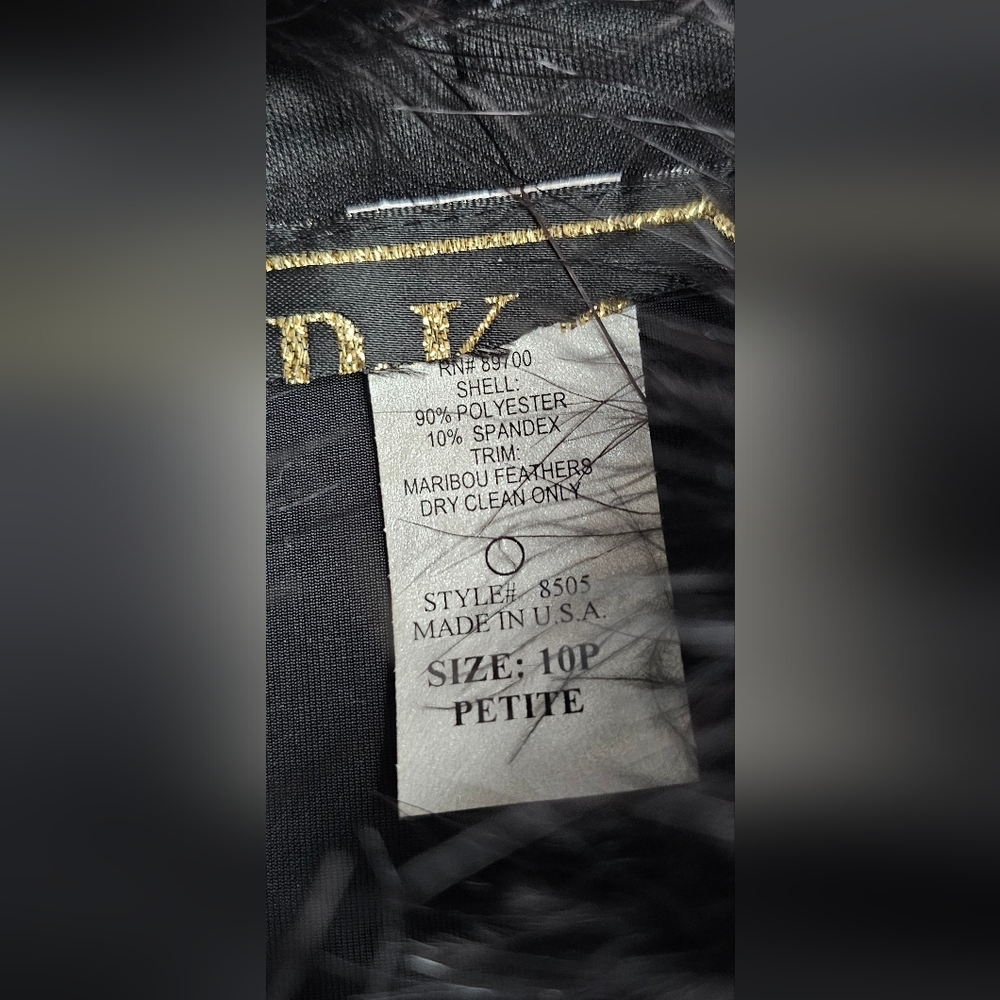 VINTAGE Y2K Velvet Marabou Feather Trim Cardigan - Picture 4 of 4
